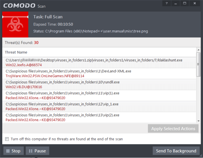 Run a Full Computer Scan, Scan My PC, Virus Scan, Virus Removal